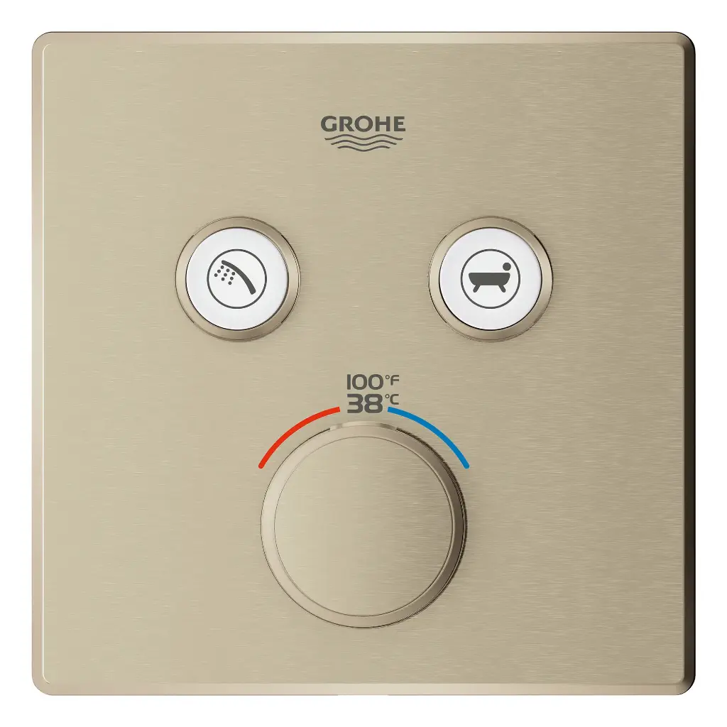 Grohe 29141EN0 Single Function Thermostatic Valve Trim Brushed Nickel