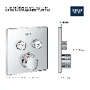 Grohe 29141GN0 Dual Function Thermostatic Valve Trim Brushed Cool Sunrise