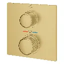 Grohe 29177Gn1 Single Function 2-Handle Thermostatic Valve Trim Brushed Cool Sunrise