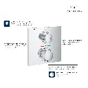 Grohe 29177Gn1 Single Function 2-Handle Thermostatic Valve Trim Brushed Cool Sunrise