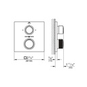 Grohe 29178En1 Dual Function 2-Handle Thermostatic Valve Trim Brushed Nickel