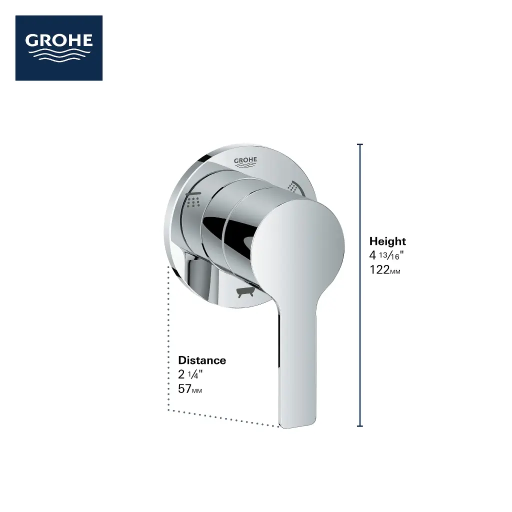 Grohe 29215Gn1 3-Way Diverter Trim Brushed Cool Sunrise