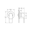 Grohe 293012430 3-Way Diverter Trim Matte Black