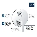 Grohe 29421A00 Lineare PBV Trim W 2-Way Div Us Hard Graphite