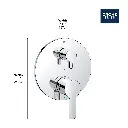 Grohe 29421A00 Lineare PBV Trim W 2-Way Div Us Hard Graphite