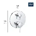 Grohe 29423A00 Timeless PBV Trim W 2-Way Div Us Hard Graphite
