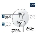 Grohe 29423EN0 Timeless PBV Trim W 2-Way Div Us Brushed Nickel