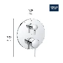 Grohe 29427A00 Timeless PBV Trim W 3-Way Div Us Hard Graphite