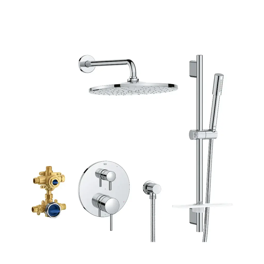 Grohe 29430000 Timeless PBV Rain Shwr Set 1.75Gpm Us Chrome