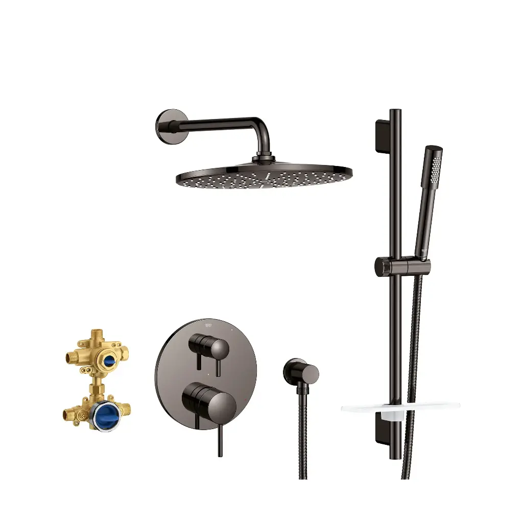 Grohe 29430A00 Timeless PBV Rain Shwr Set 1.75Gpm Us Hard Graphite