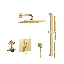 Grohe 29432GN0 Eurocube PBV Rain Shower Set 1.75Gpm Us Brushed Cool Sunrise