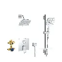 Grohe 29433000 Eurocube PBV Shwr Set 1.75Gpm Us Chrome