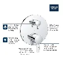 Grohe 29434EN0 Cosmopolitan PBV Trim W 2-Way Div Us Brushed Nickel