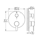 Grohe 29434EN0 Cosmopolitan PBV Trim W 2-Way Div Us Brushed Nickel