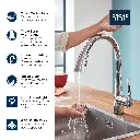 Grohe 30205002 Ladylux L2 Touch Triple Spray Pull-Down Chrome