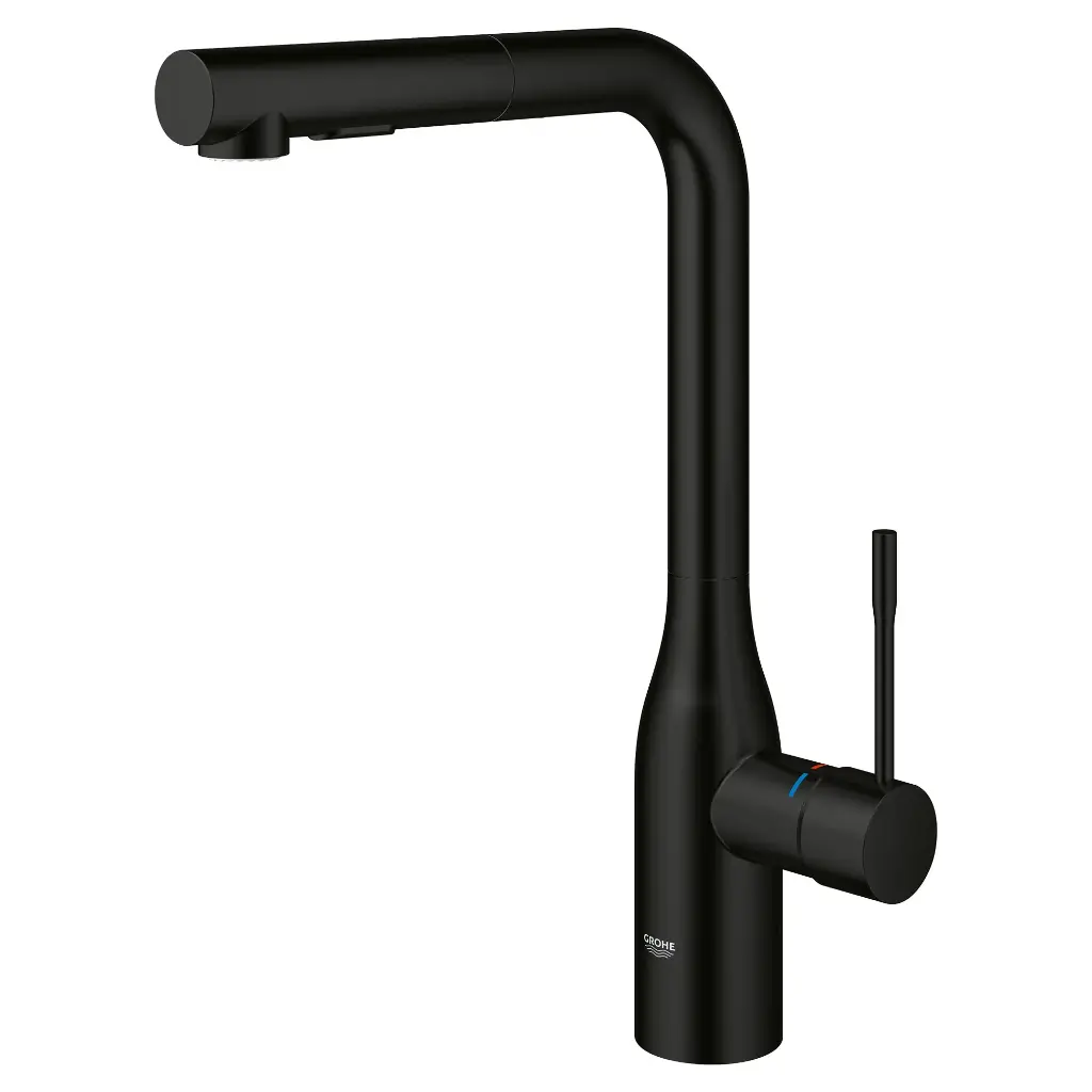 Grohe 302712430 Essence Dual Spray Pull-Out Kitchen Faucet Matte Black