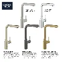 Grohe 302712430 Essence Dual Spray Pull-Out Kitchen Faucet Matte Black