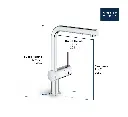 Grohe 30300GN0 Minta Single Handle Pull-Out Kitchen Faucet Dual Spray 6.6 L/Min (1.75 Gpm) Brushed Cool Sunrise
