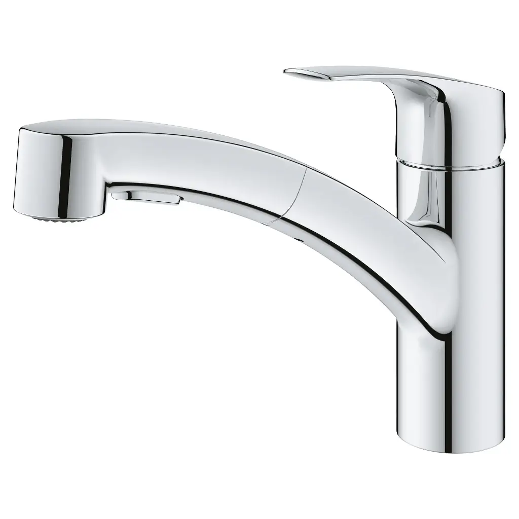 Grohe 30306001 Eurosmart Pull-Out Kitchen Faucet Grohe Chrome