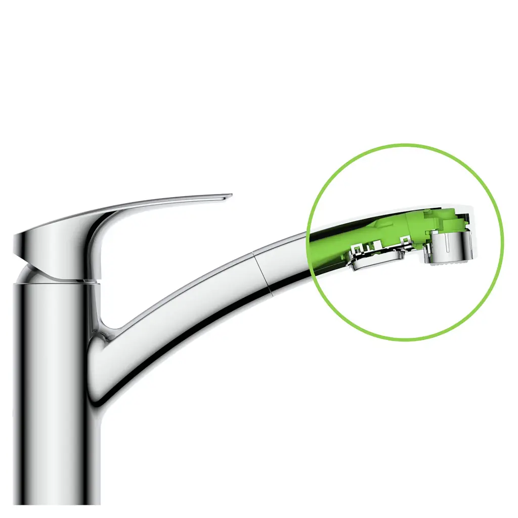 Grohe 30306001 Eurosmart Pull-Out Kitchen Faucet Grohe Chrome