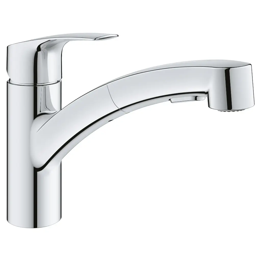 Grohe 30306001 Eurosmart Pull-Out Kitchen Faucet Grohe Chrome