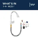 Grohe 30368Gn2 Single Handle Pull Down Triple Spray Bar Faucet  6.6 L/Min (1.75 Gpm) Brushed Cool Sunrise
