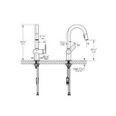 Grohe 303782430 Single-Handle Pull Down Dual Spray Bar Faucet 6.6 L/Min (1.75 Gpm) Matte Black