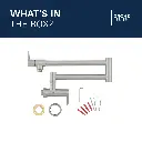 Grohe 31075GN2 2-Handle Wall Mount Pot Filler Brushed Cool Sunrise