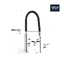 Grohe 314922430 Single Handle Semi-Pro Dual Spray Kitchen Faucet 6.6 L/Min (1.75 Gpm) Matte Black