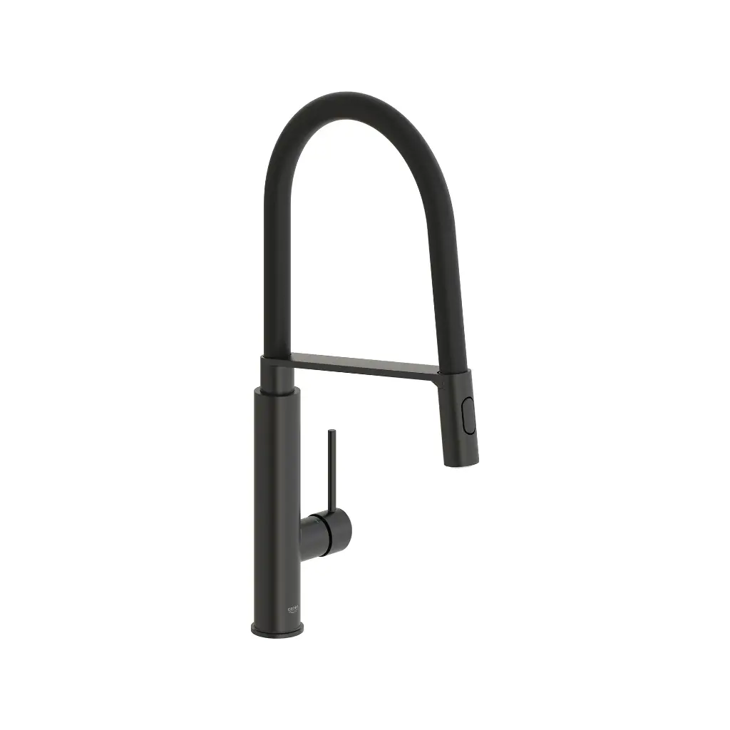 Grohe 314922430 Single Handle Semi-Pro Dual Spray Kitchen Faucet 6.6 L/Min (1.75 Gpm) Matte Black
