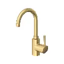 Grohe 32138GN2 Single Hole Single-Handle L-Size Bathroom Faucet 4.5 L/Min (1.2 Gpm) Brushed Cool Sunrise