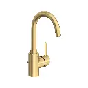 Grohe 32138GN2 Single Hole Single-Handle L-Size Bathroom Faucet 4.5 L/Min (1.2 Gpm) Brushed Cool Sunrise