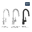 Grohe 32226GN3 Zedra Single Handle Pull Down Kitchen Faucet Dual Spray 6.6 L/Min (1.75 Gpm) Brushed Cool Sunrise