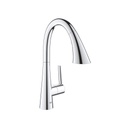 Grohe 30368002 Ladylux L2 Prep Sink Three Spray Pull Down Kitchen Faucet Chrome 1