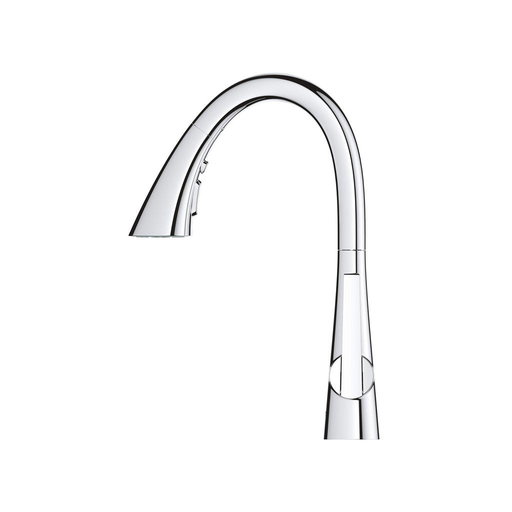 Grohe 30368002 Ladylux L2 Prep Sink Three Spray Pull Down Kitchen Faucet Chrome 2