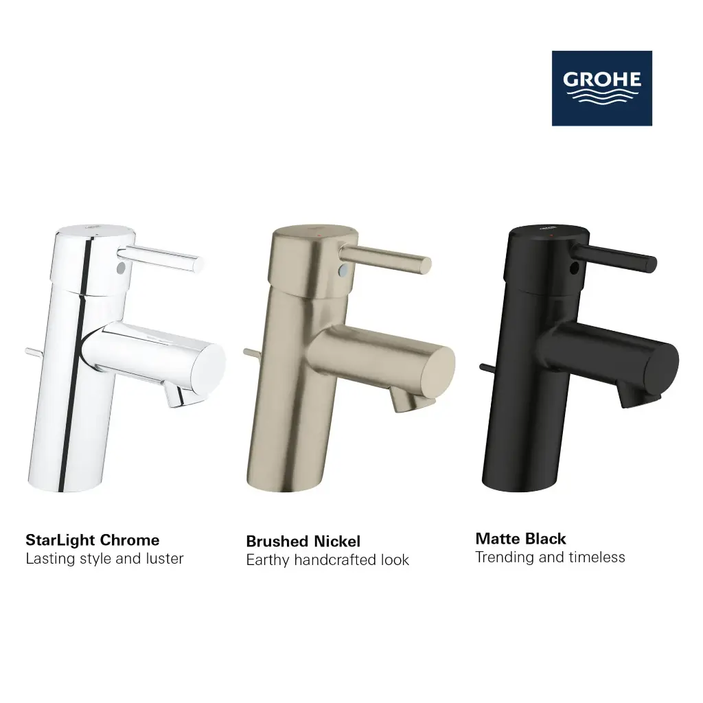 Grohe 34270GNA Single Hole Single-Handle S-Size Bathroom Faucet 4.5 L/Min (1.2 Gpm) Brushed Cool Sunrise