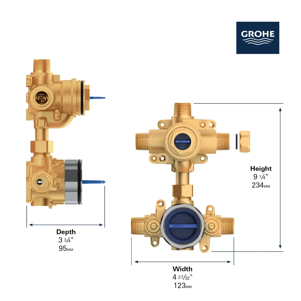Grohe 35117000 Grohsafe 3.0 PBV Rough W Div Us
