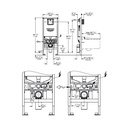 Grohe 39602000 Rapid Slx Wc 3-6 L 1,13M, Us Grohe No Finish