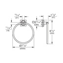 Grohe 40339001 Towel Ring Chrome