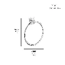 Grohe 403392431 Towel Ring Matte Black