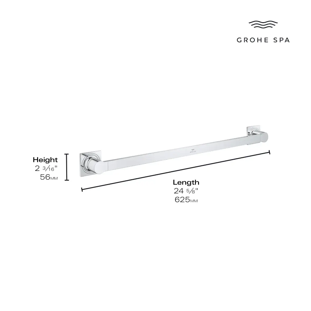Grohe 40341GN1 24" Towel Bar Brushed Cool Sunrise