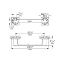 Grohe 40341GN1 24" Towel Bar Brushed Cool Sunrise