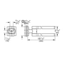 Grohe 40342001 Double Towel Bar Chrome