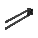Grohe 403422431 Double Towel Bar Matte Black
