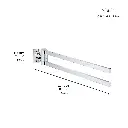 Grohe 403422431 Double Towel Bar Matte Black
