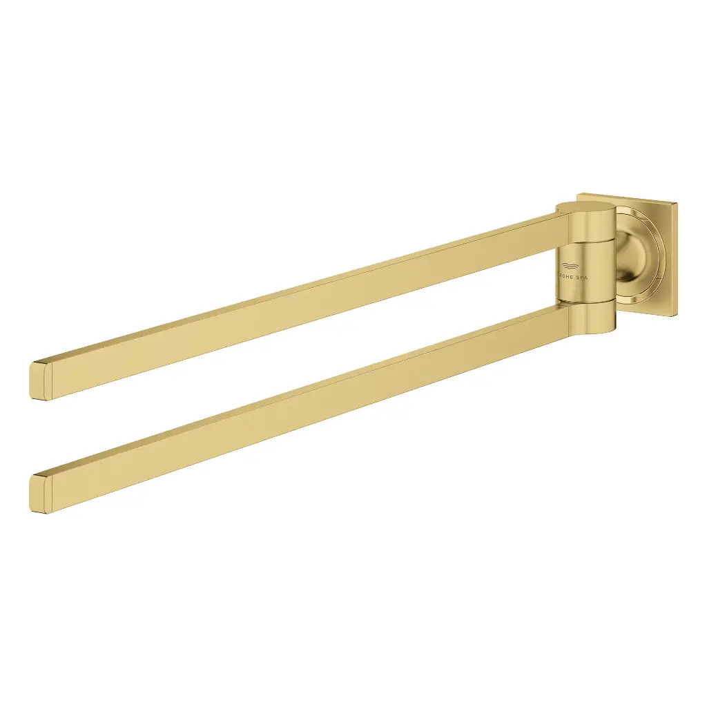 Grohe 40342GN1 Double Towel Bar Brushed Cool Sunrise
