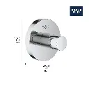 Grohe 403642431 Essentials Robe Hook Matte Black
