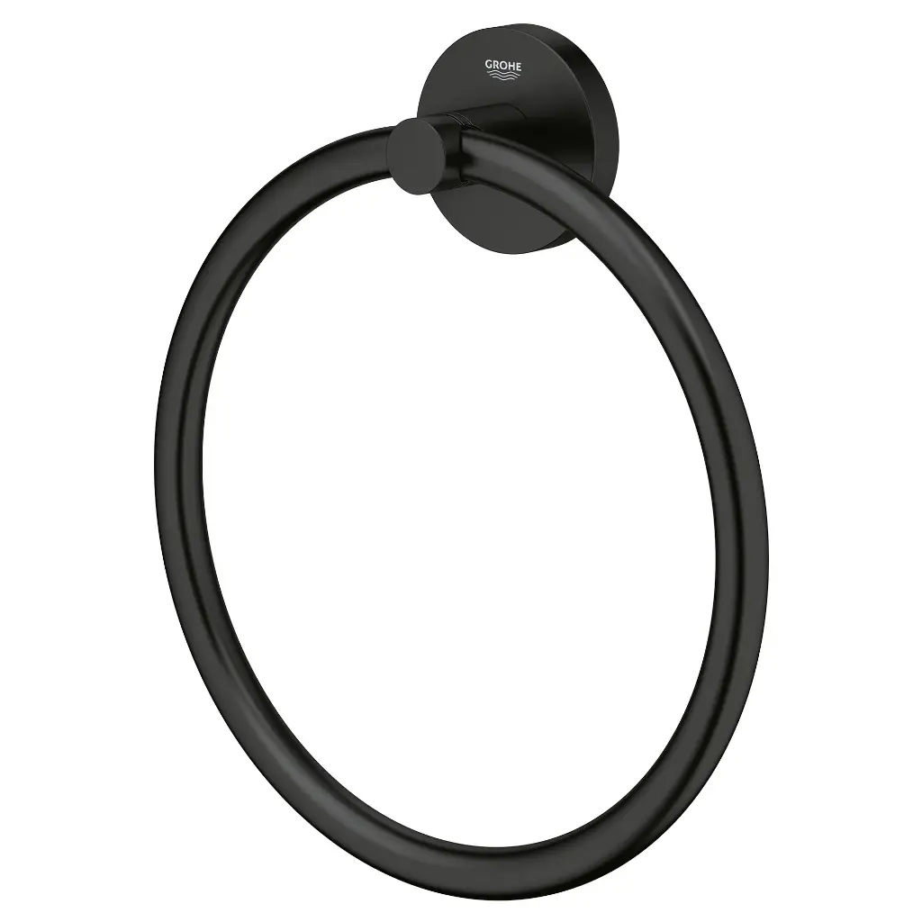 Grohe 403652431 Essentials Towel Ring Matte Black