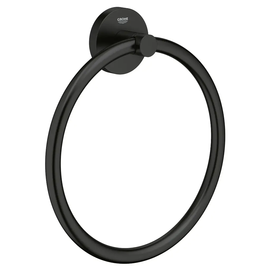 Grohe 403652431 Essentials Towel Ring Matte Black