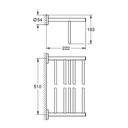 Grohe 40462001 Baucosmopolitan Multi-Towel Rack 510Mm Grohe Chrome
